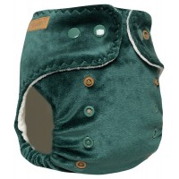 "Emerald" Pocket Fitted Diaper OS