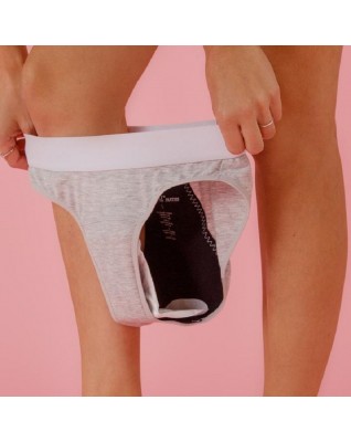 Bikini Grey Menstrual Underwear, Gentle Day