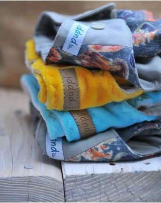 "Late Fall" Pocket Fitted Diaper - MOS
